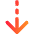 Arrow Dashed Cool Down Icon from Core Gradient Set
