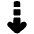 Arrow Dashed Cool Down Icon from Plump Solid Set