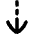 Arrow Dashed Cool Down Icon from Flex Solid Set