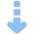 Arrow Dashed Cool Down Icon from Plump Flat Set