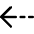 Arrow Dashed Left Icon from Core Line Set