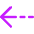 Arrow Dashed Left Icon from Core Neon Set