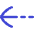 Arrow Dashed Left Icon from Flex Duo Set