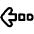 Arrow Dashed Left Icon from Plump Line Set