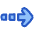 Arrow Dashed Right Icon from Plump Duo Set