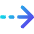 Arrow Dashed Right Icon from Core Gradient Set