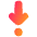 Arrows Step Into Icon from Plump Gradient Set