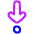 Arrows Step Into Icon from Plump Neon Set