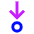 Arrows Step Into Icon from Sharp Neon Set