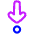 Arrows Step Into Icon from Plump Neon Set