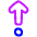Arrows Step Out Icon from Plump Neon Set