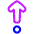 Arrows Step Out Icon from Plump Neon Set