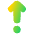 Arrows Step Out Icon from Plump Gradient Set