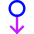 Arrows Swipe Down Alt Icon from Core Neon Set