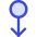 Arrows Swipe Down Alt Icon from Core Duo Set
