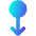 Arrows Swipe Down Alt Icon from Core Gradient Set