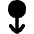 Arrows Swipe Down Alt Icon from Flex Solid Set