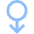Arrows Swipe Down Alt Icon from Sharp Flat Set