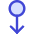Arrows Swipe Down Alt Icon from Core Duo Set