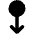 Arrows Swipe Down Alt Icon from Core Solid Set