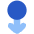 Arrows Swipe Down Alt Icon from Plump Flat Set