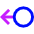 Arrows Swipe Left Alt Icon from Sharp Neon Set