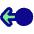 Arrows Swipe Left Alt Icon from Plump Pop Set