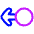 Arrows Swipe Left Alt Icon from Plump Neon Set