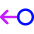 Arrows Swipe Left Alt Icon from Core Neon Set