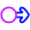 Arrows Swipe Right Alt Icon from Plump Neon Set