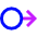 Arrows Swipe Right Alt Icon from Sharp Neon Set