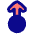 Arrows Swipe Up Alt Icon from Plump Pop Set