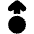 Arrows Swipe Up Alt Icon from Plump Solid Set