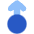 Arrows Swipe Up Alt Icon from Plump Flat Set