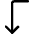 Line Arrow Bend Left Down Icon from Core Line Set