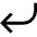 Line Arrow Curve Down Left Icon from Sharp Line Set