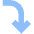 Line Arrow Curve Right Down Icon from Sharp Flat Set