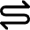 Line Arrow Curvy Both Direction 1 Icon from Core Remix Set