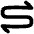 Line Arrow Curvy Both Direction 1 Icon from Flex Solid Set