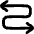 Line Arrow Curvy Both Direction 3 Icon from Plump Remix Set