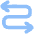 Line Arrow Curvy Both Direction 3 Icon from Plump Flat Set