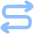 Line Arrow Curvy Both Direction 4 Icon from Plump Flat Set