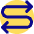 Line Arrow Curvy Both Direction 4 Icon from Core Pop Set