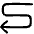 Line Arrow Curvy Left Down Icon from Plump Line Set