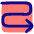 Line Arrow Curvy Right Down Icon from Plump Pop Set