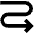 Line Arrow Curvy Right Down Icon from Sharp Remix Set