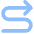 Line Arrow Curvy Right Up Icon from Core Flat Set