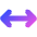 Line Arrow Horizontal Icon from Core Gradient Set