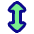 Arrow Vertical Icon from Plump Pop Set