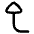 Triangle Arrow Bend Left Up Icon from Flex Line Set